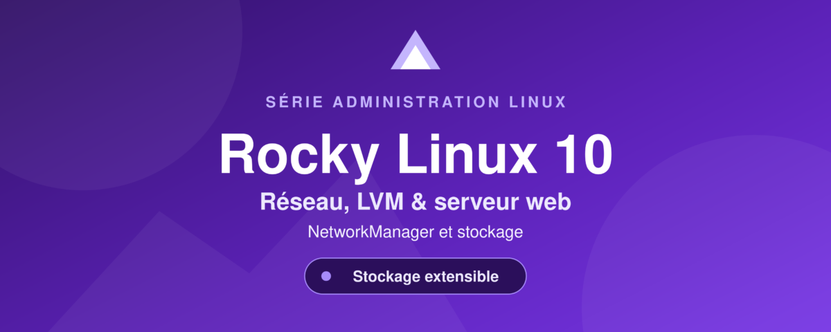 Serveur web sur Rocky Linux 10 — réseau et LVM