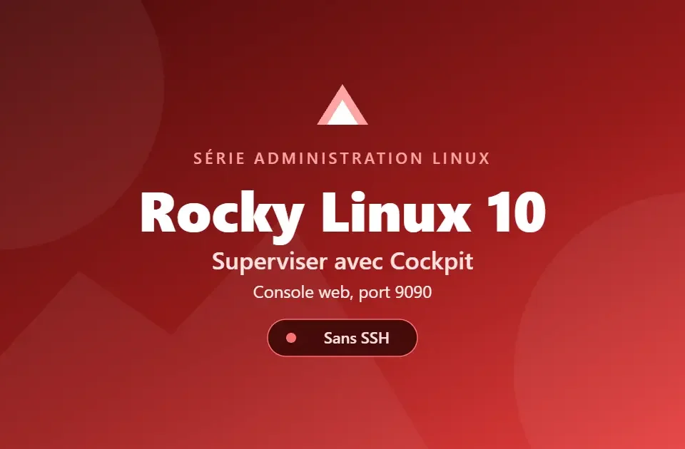 Superviser Rocky Linux 10 — console web Cockpit