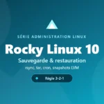 Sauvegarde Rocky Linux 10 — rsync, tar et snapshots LVM