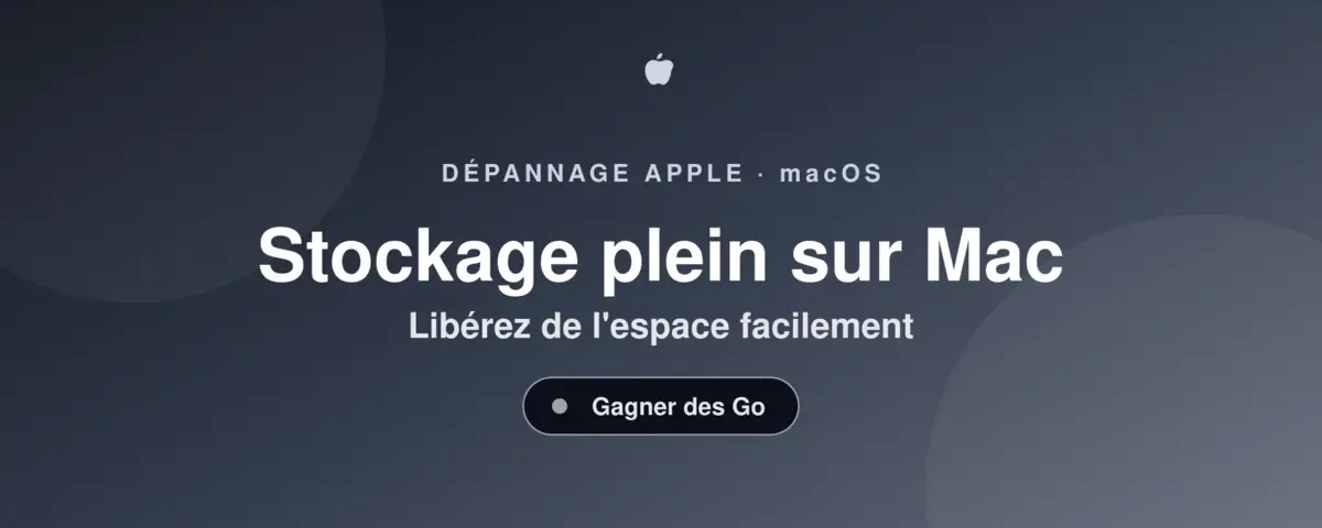 Stockage plein sur Mac — libérer de l'espace