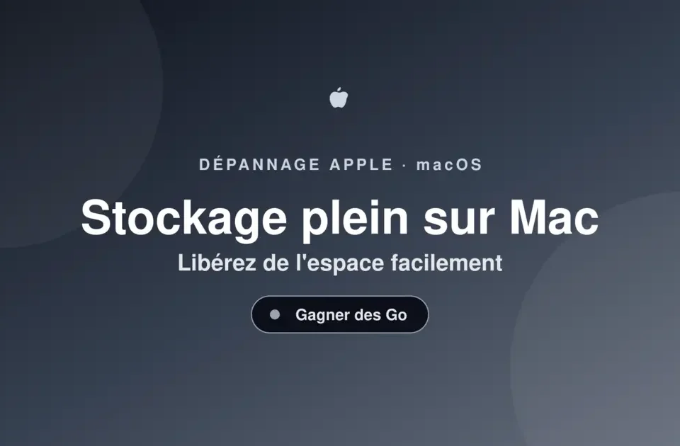 Stockage plein sur Mac — libérer de l'espace