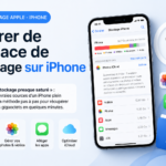 Libérer de l'espace sur iPhone — icône iPhone et jauge de stockage